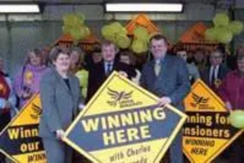 charles kennedy with the shepway lib dem team