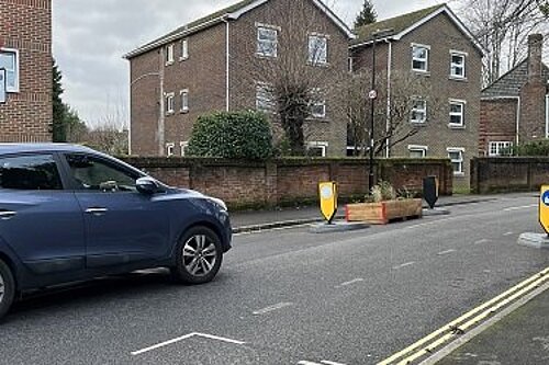 A picture of traffic calming in Brookvale Road