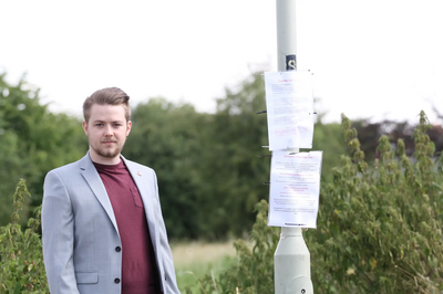 Liam Harries at Clearwater Drive open space