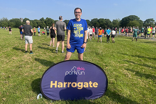 Tom Gordon at Harrogate Parkrun on the Stray