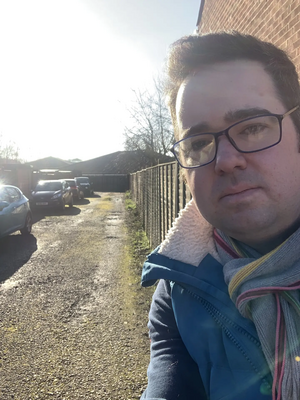 Councillor Sebastian Field in Thornhill Close