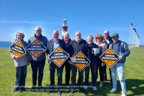 Steve Lodge with Plymouth Lib Dem's