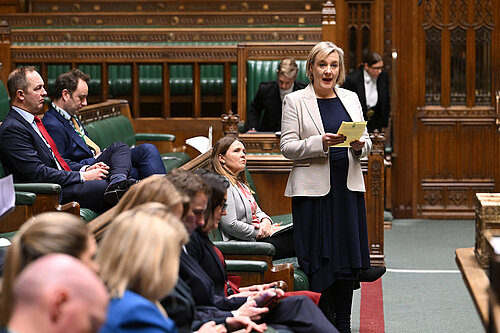 Lisa Smart MP speaking in Parliament © House of Commons