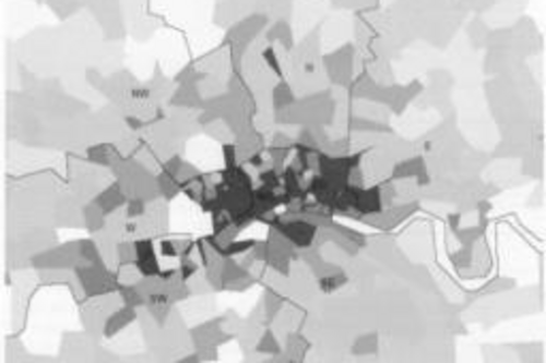 A diagram showing areas in London with potential for heat networks (source: Energy Savings Trust)