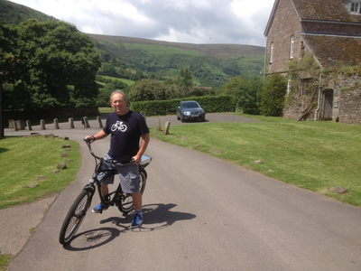 Ian Dobie on his bike