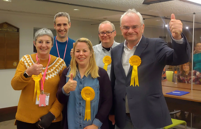 Gloucester Liberal Democrats celebrate Longlevens by-election victory