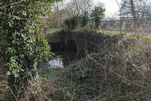 An image of the bridge that goes over the River Sowe, close to Servern Trent Water, Finham