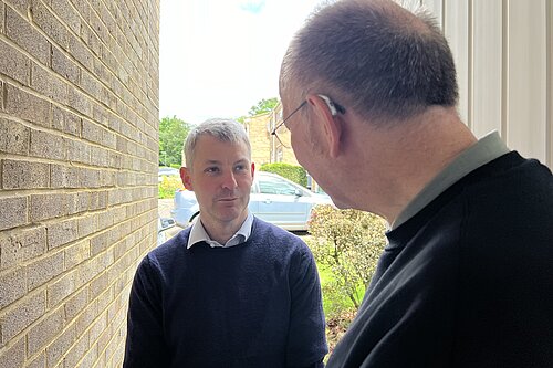 Will talking to older resident on doorstep