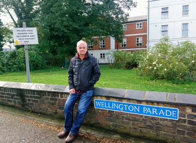 Jeremy Hilton at the Wellington Parade garden