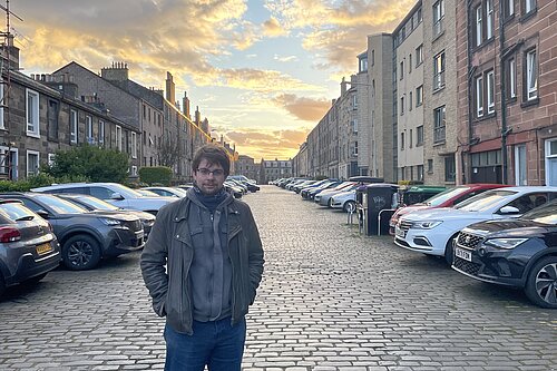 Jack Caldwell standing in the middle of Pitt Street