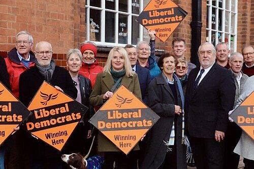 Phil Knowles with local campaigners