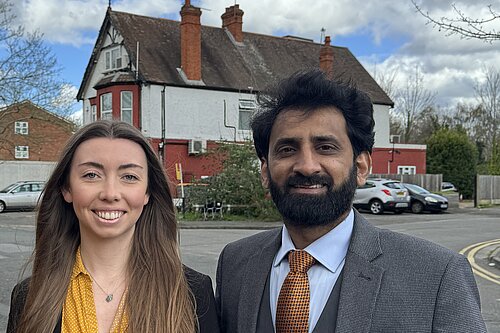 Chelsea Whyte and Asim Naveed in Lansdowne Avenue, Elliman Ward