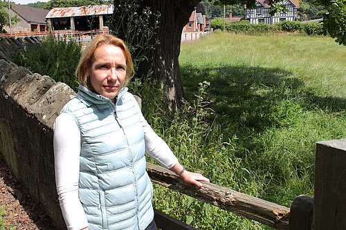 Helen at a local farm