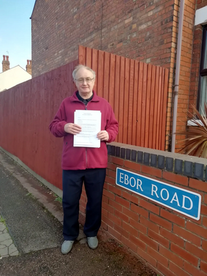 Howard Human and Ebor Road street letters