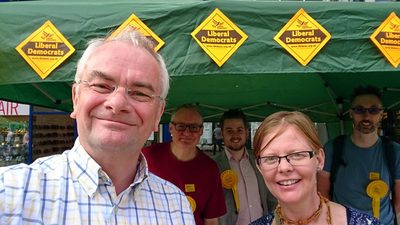 Jeremy Hilton & Rebecca Trimnell with team at Gloucester Day 2018