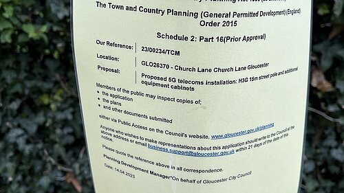 Gloucester City Council's handling of a controversial 5G mast planning application has been called into question by the Liberal Democrats.