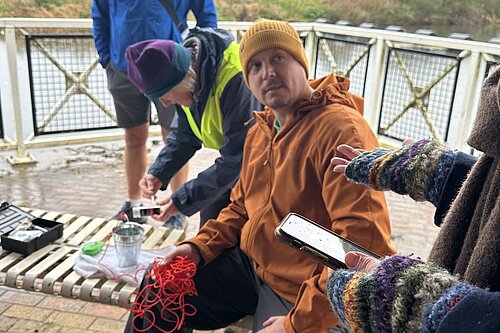 Cameron Thomas tests water on the River Avon