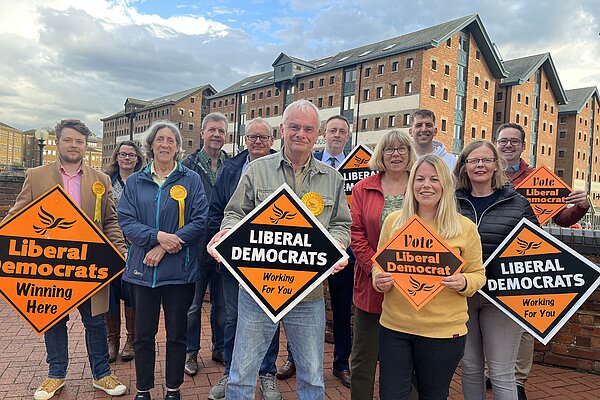 Gloucester Liberal Democrats are campaigning to save the city's council from the axe