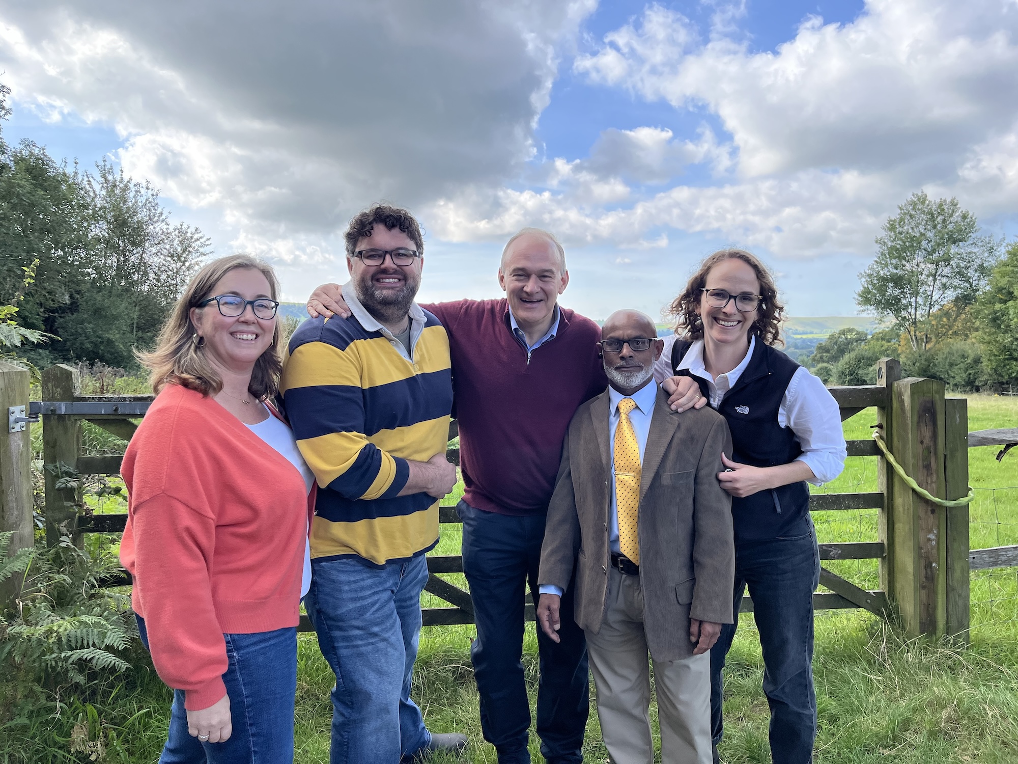 Mid Sussex Team members with Sir Ed Davey and Alison Bennett MP